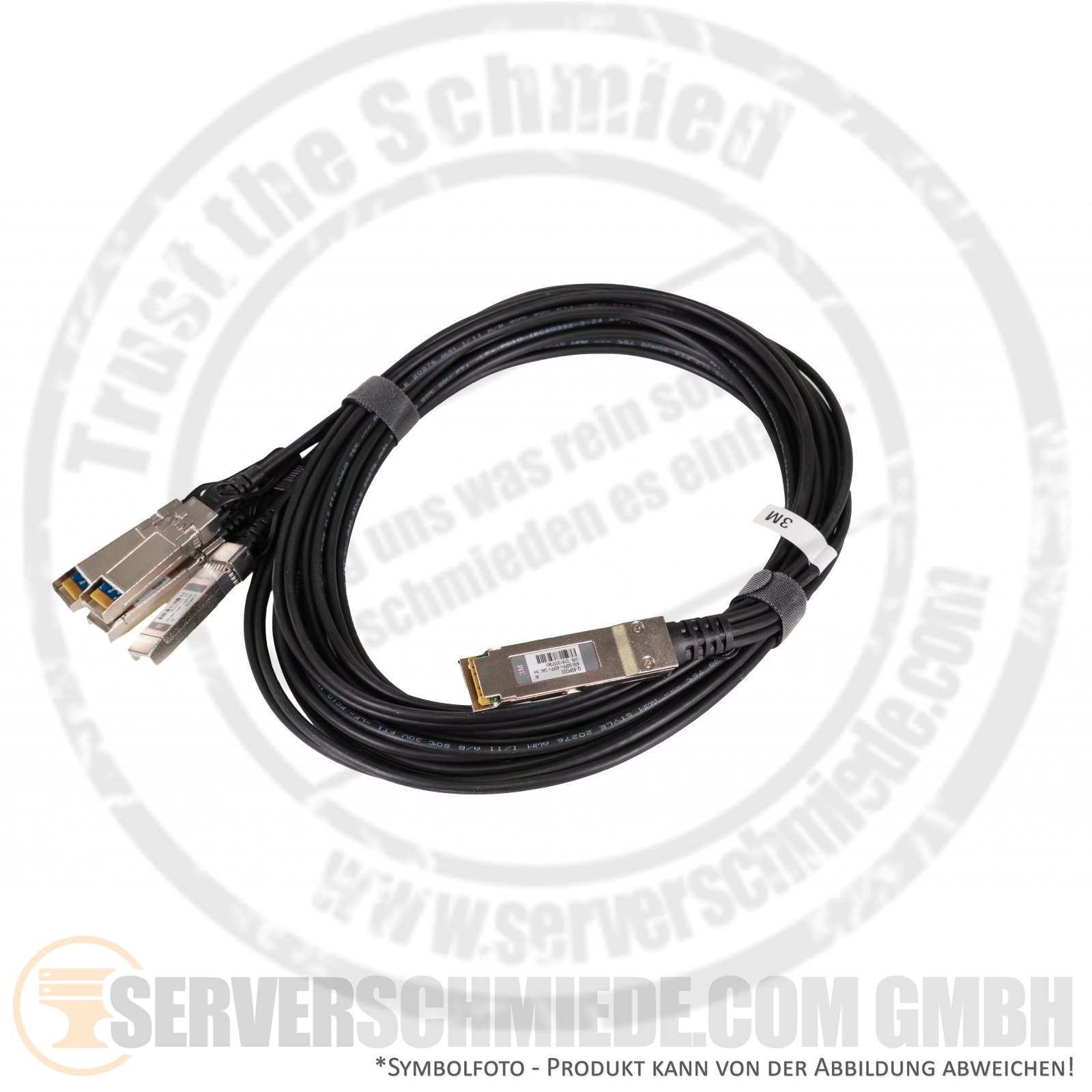 Arista 3m cable DAC copper 40Gb QSFP -- 4x 10Gb SFP+ breakout cable CAB-Q-S-3M