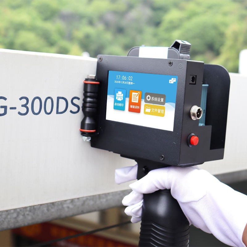 Portable Inkjet Printer 50mm Date Code Expiry Batch Number for Flat Surface