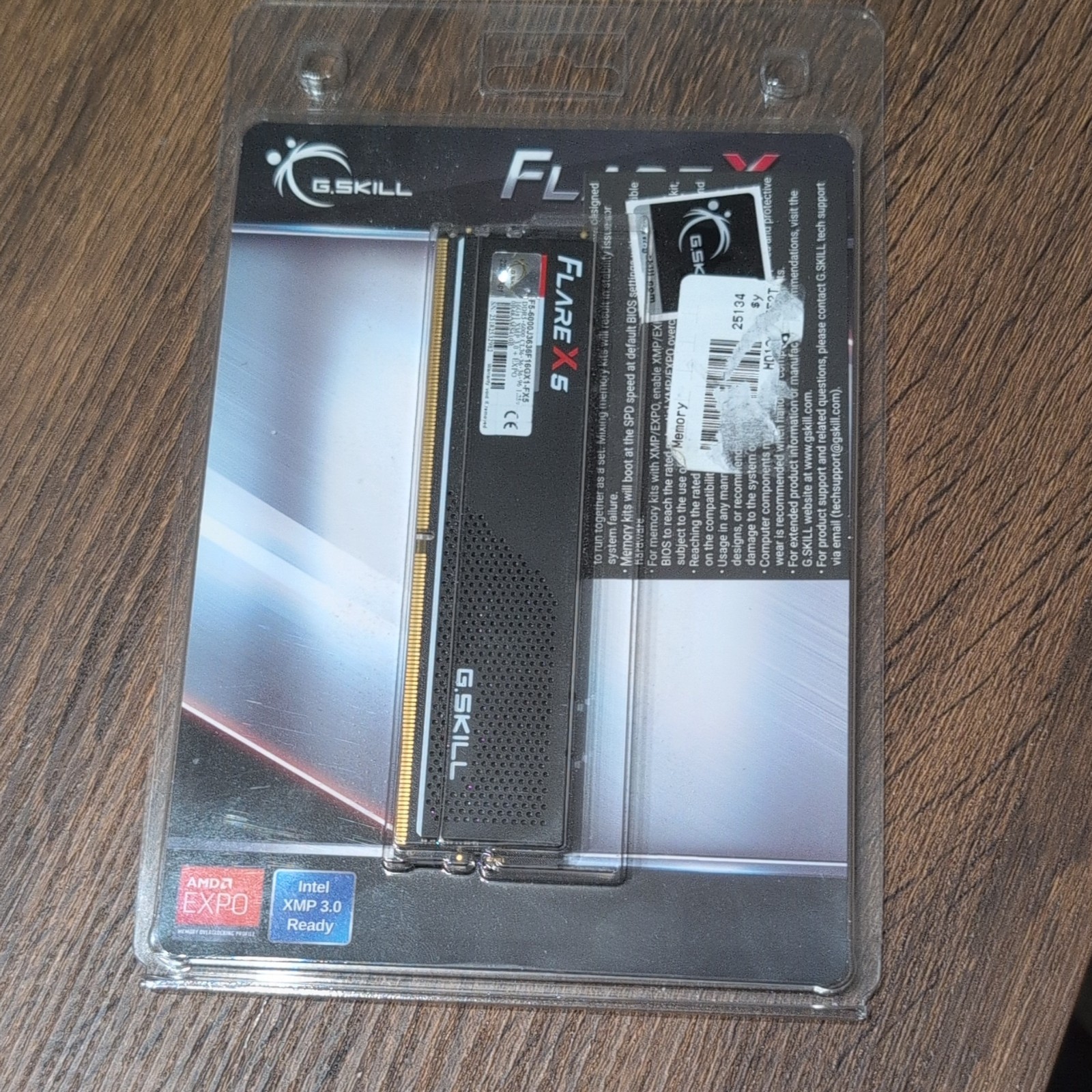 New G.SKILL Flare X5 16GB 1x16GB DDR5 6000 CL36 Memory f5-6000j3636f16gx2-fx5