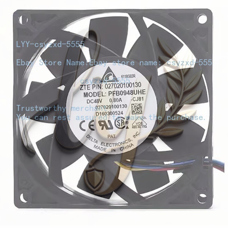 Delta PFB0948UHE DC48V 0.8A 9CM Inverter Cooling Fan