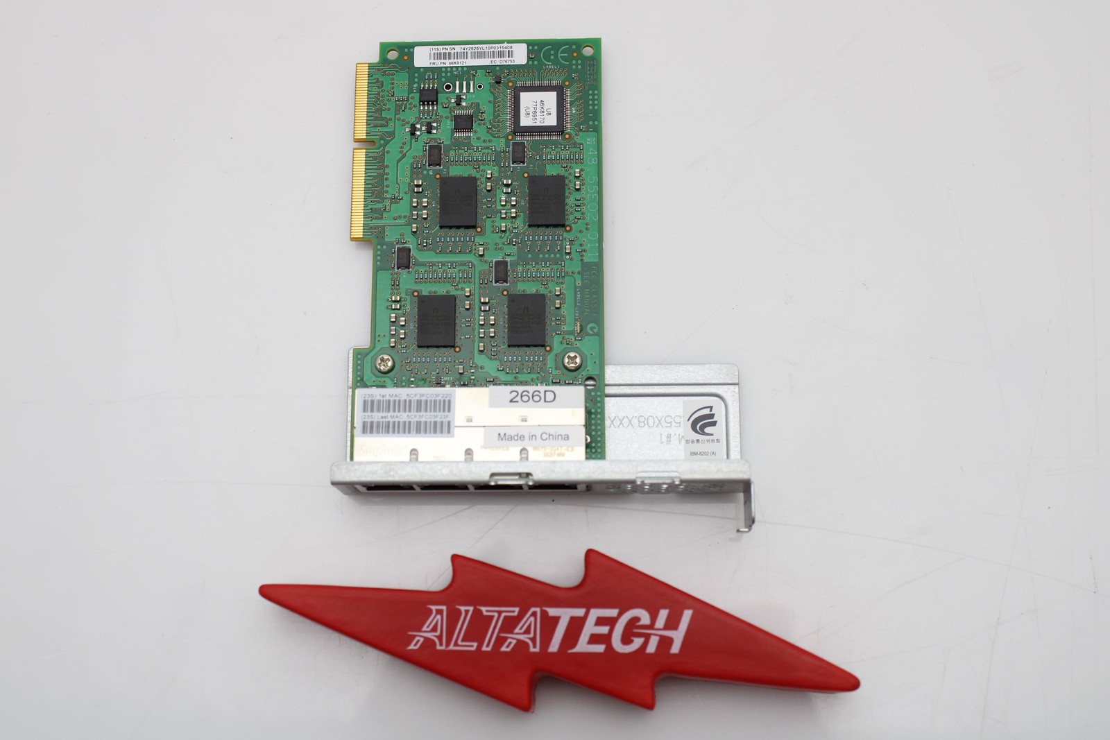 IBM 46K8121 266D 1GB Quad-Port RJ-45 IVE/HEA Host Ethernet Adapter Card