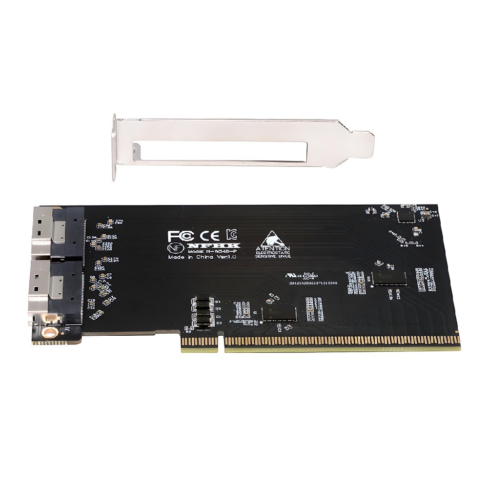 CY Slimline Dual SFF-8654 74Pin to PCIE 16X Express 5.0 Raid Card VROC Adapter