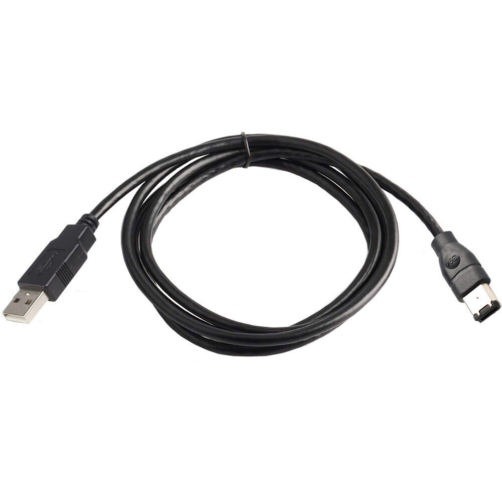 Firewire IEEE 1394 6Pin Male to USB 2.0 A Male Cable Camera Adapter DV Convertor