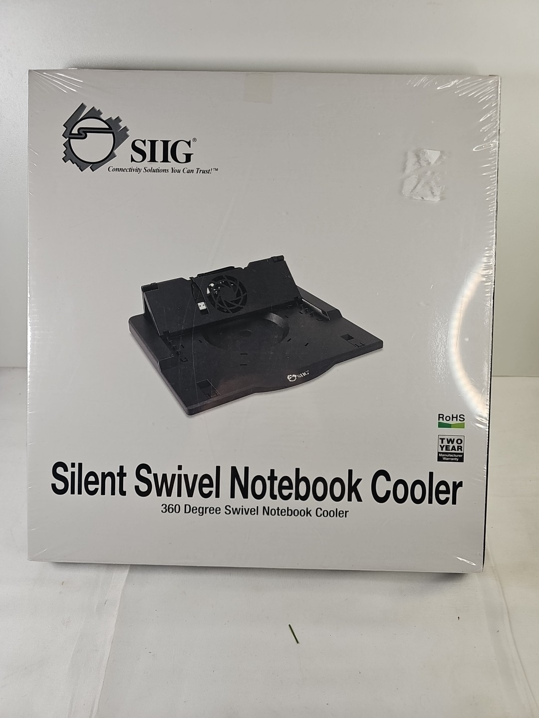 SIIG Silent Swivel Notebook Cooler 360 Degree Swivel Notebook Cooler NIB