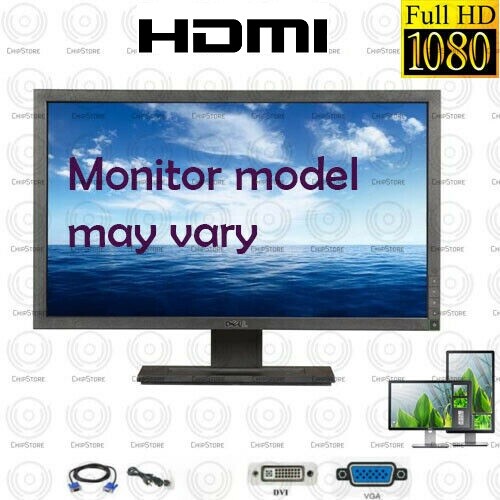 Dell UltraSharp 24 inch LCD HDMI 1080p FULL HD Monitor with cables