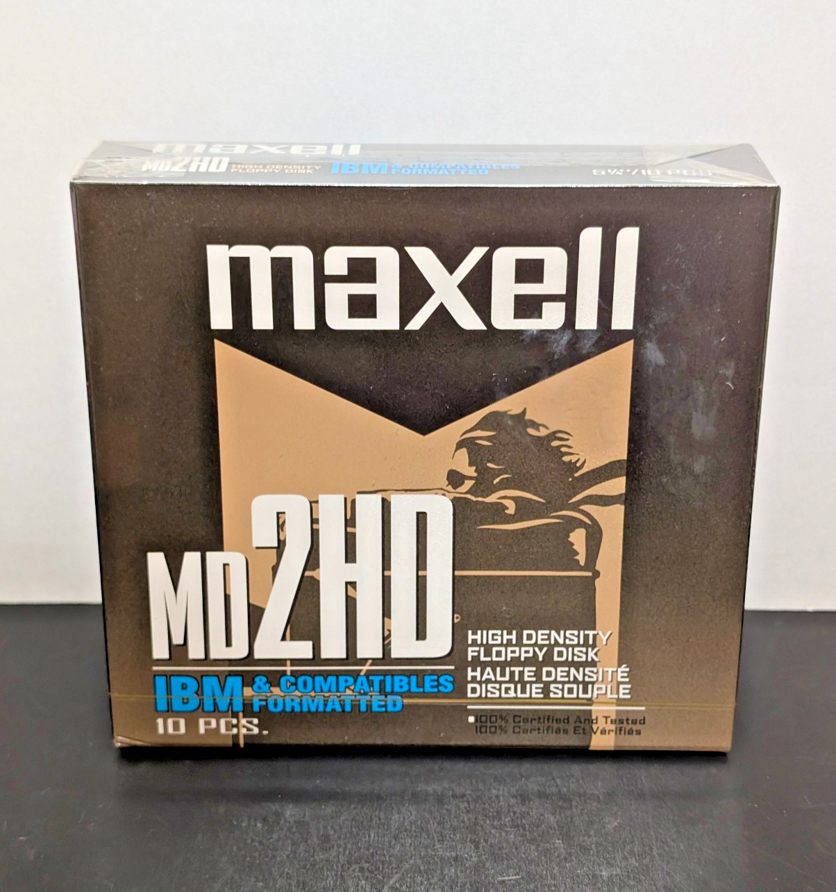 Maxell MD2HD 5.25" 5 1/4" IBM Formatted High Density Floppy Disks 10-Pack NEW