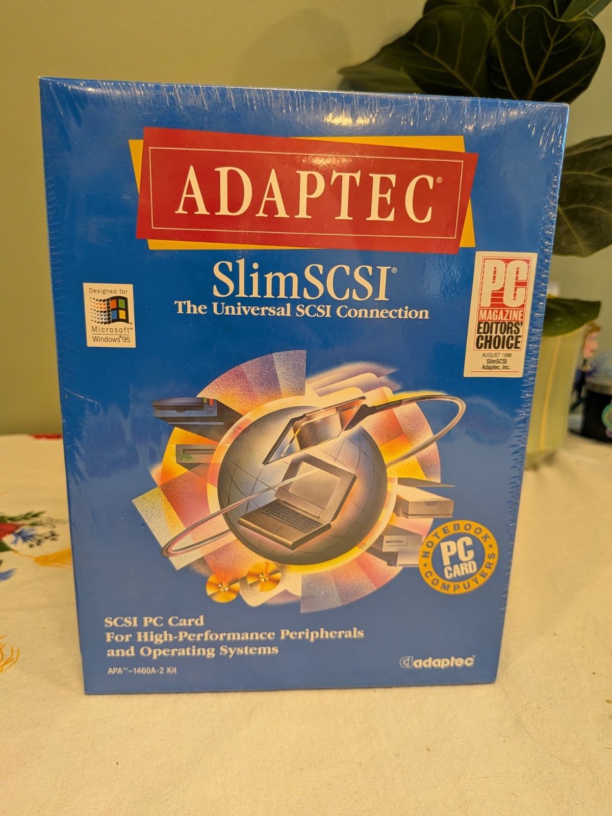 Adaptec SlimSCSI 1460A-2 SCSI Adapter PC Card Kit APA-1460D NEW SEALED