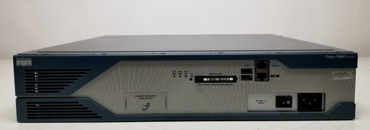 CISCO 2821 Integrated Ser. Router 2x Gigabit Ethernet VWIC2-1MFT-T1/E1 CISCO2821