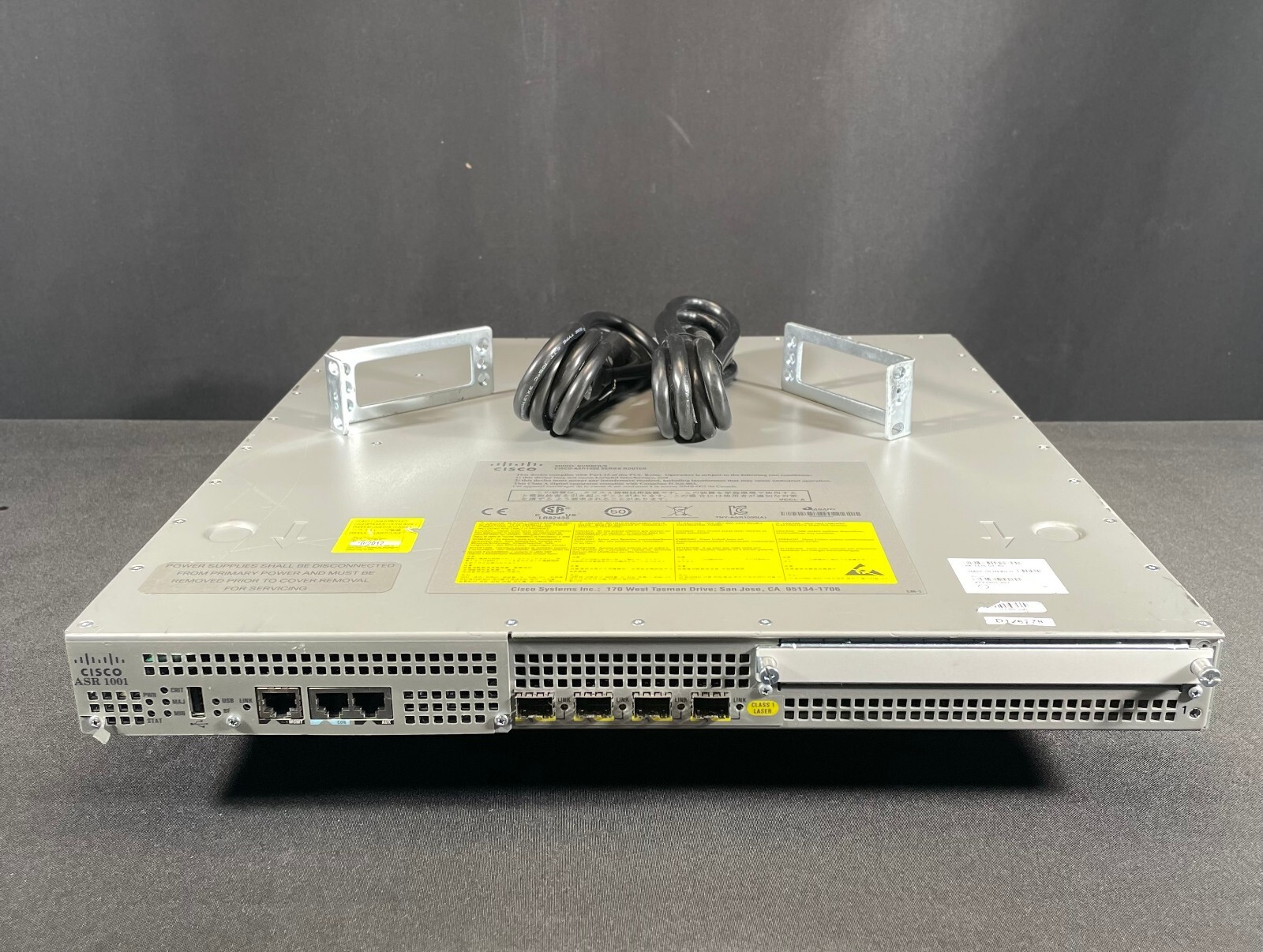 Cisco ASR1001 ASR 1001 Services Router - 2x ASR1001-PWR-AC - Same Day Shipping