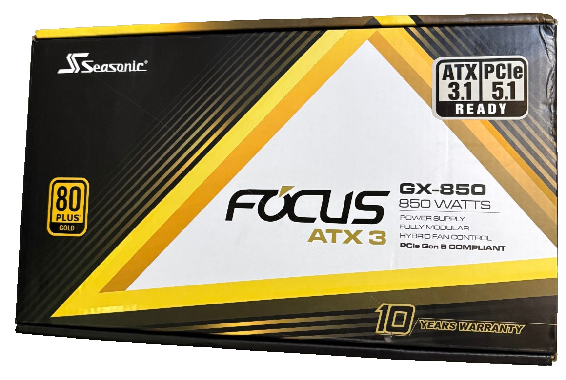SeaSonic FOCUS GX ATX 3  GX-850 850 W ATX3.1 80 PLUS GOLD