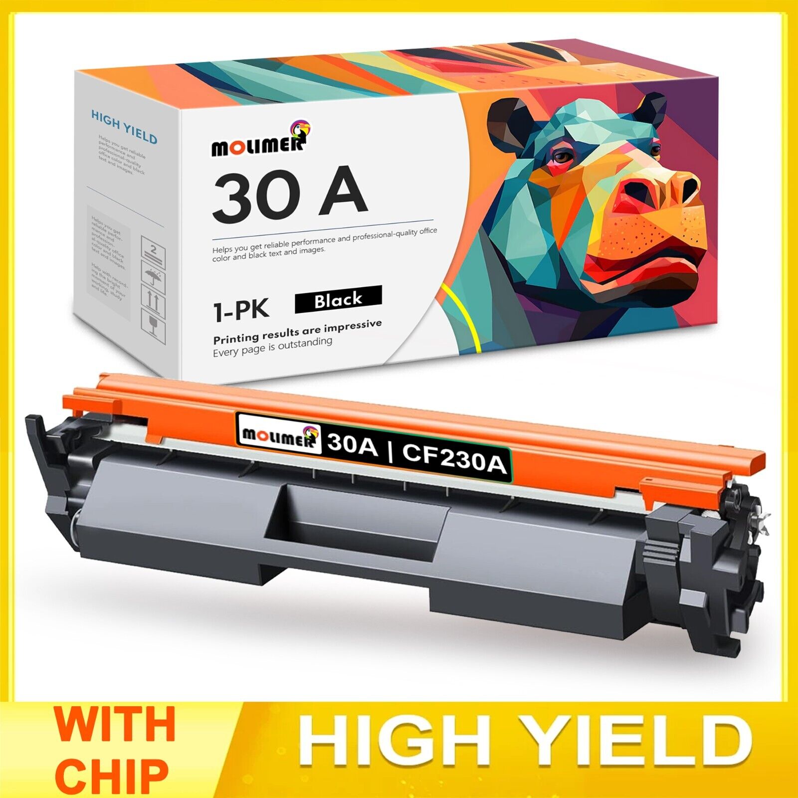 CF230A Toner Cartridge 30A High Yield Replacement for HP 30A M203dn M203dw MFP