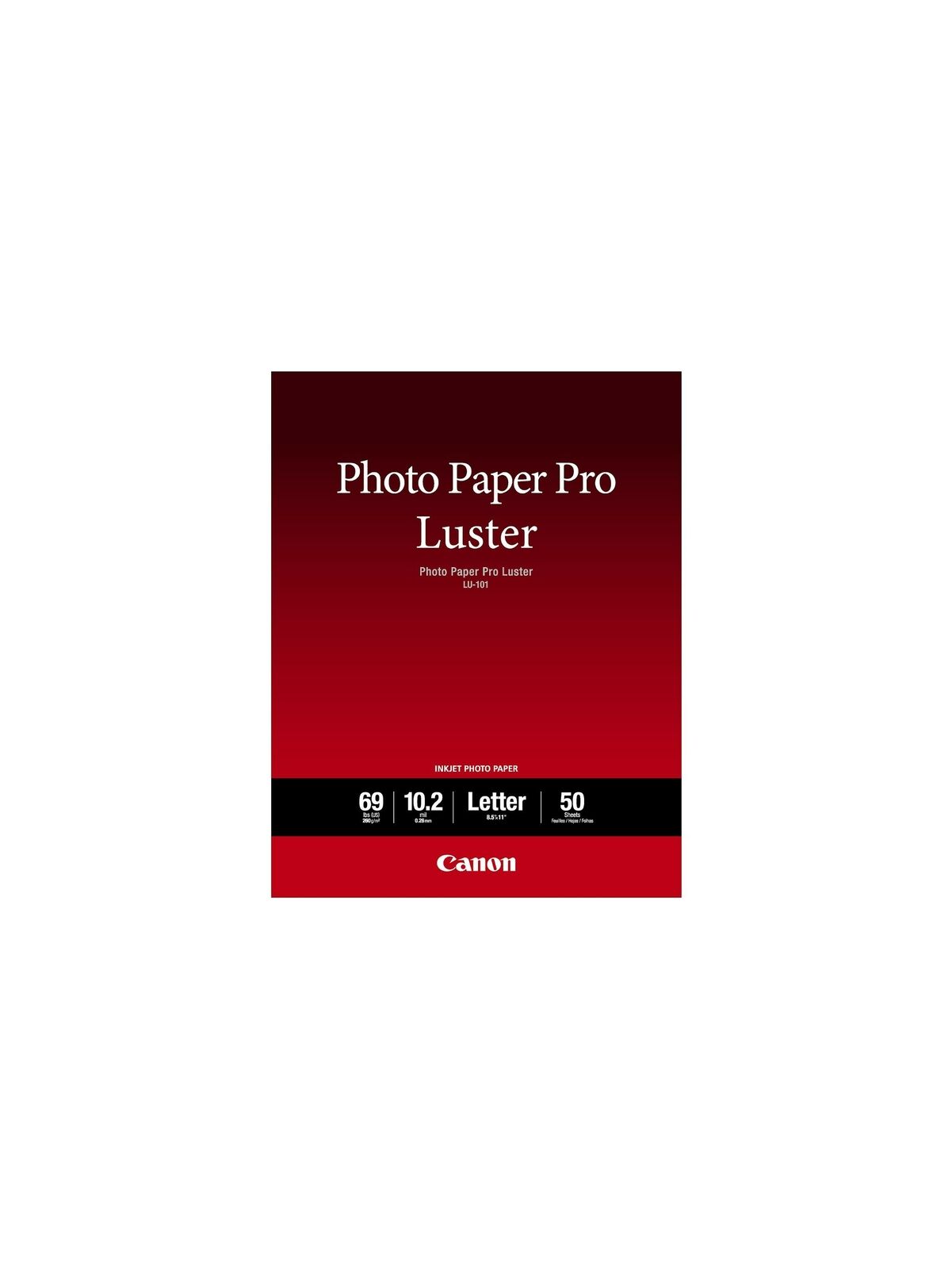 Canon Luster Photo Paper Letter Beautiful luster Great Color Saturation 50Sheets