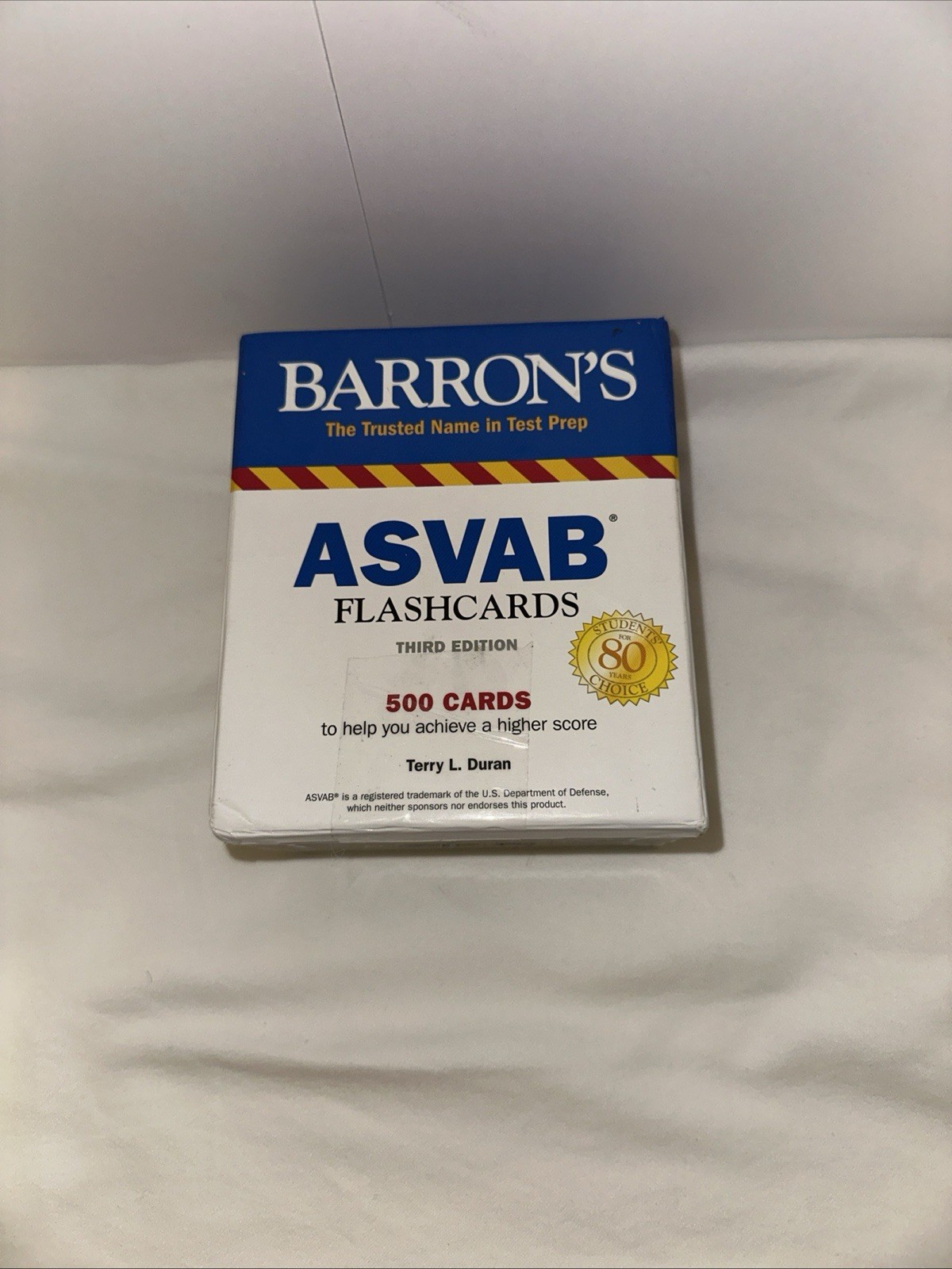 This Is A Box of Barron's ASVAB Flashcards Third Edition. New Sealed
