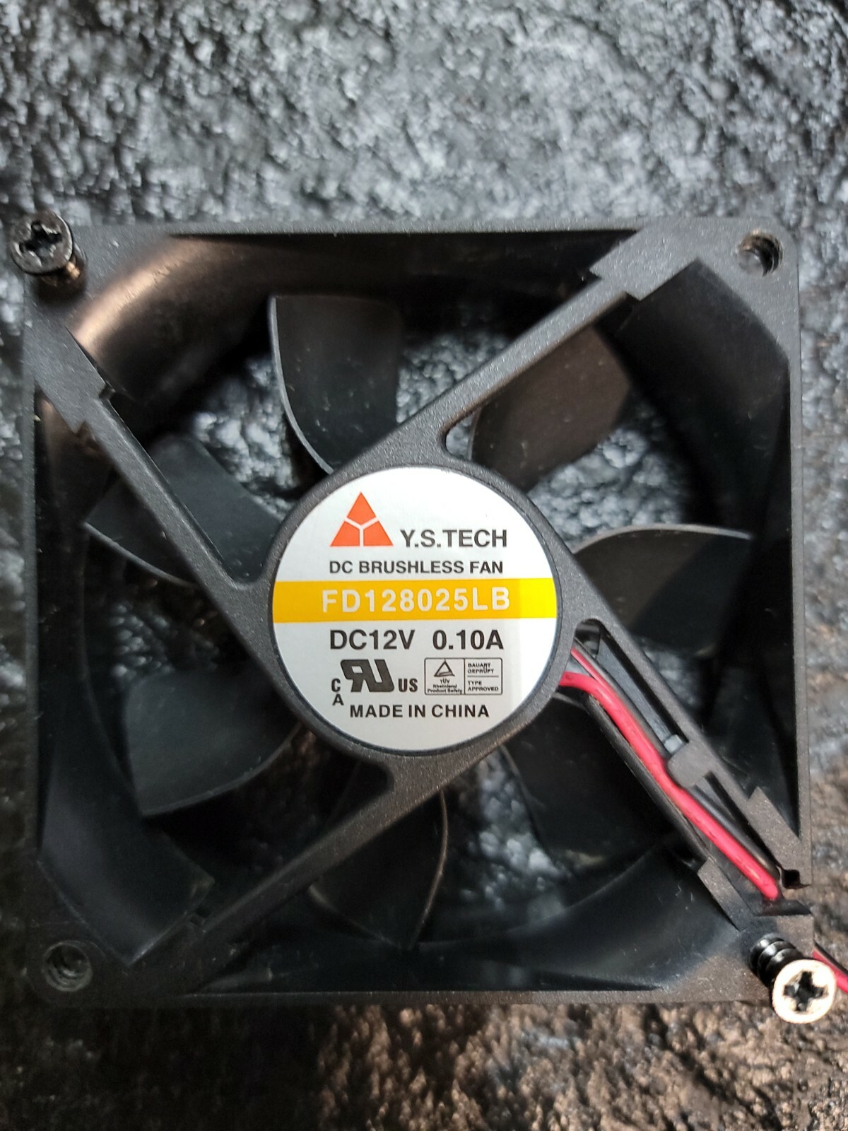 Y.S.TECH  FD128025LB fan 80*80*25mm 2pin 12V 0.10A