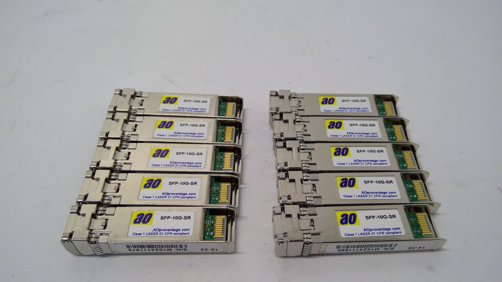 LOT OF 10 SFP-10G-SR AO Provantage SFP+  MMF Transceiver Module Cisco Compatible
