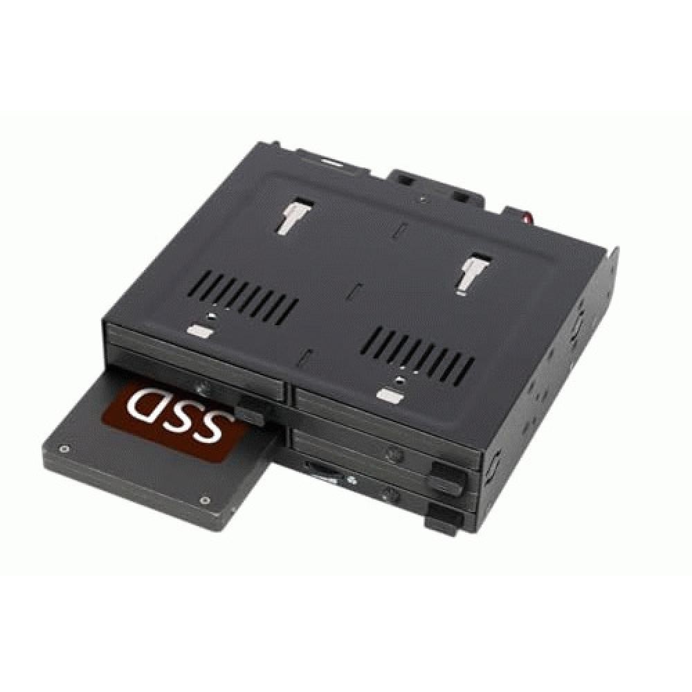 Icy Dock MB014SP-B R1 FlexiDOCK 5.25" SATA/SAS Enclosure Black