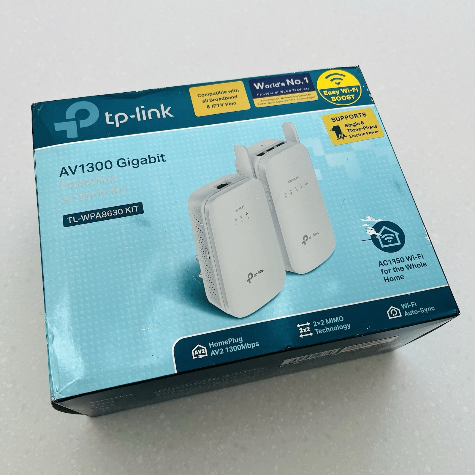 TP-Link  AV1300 TL-WPA8630 Kit Powerline Gigabit  1300 Mbps Network Adapter