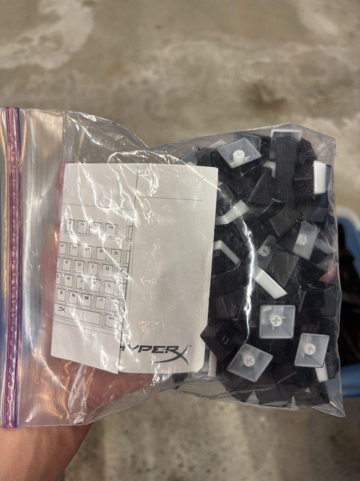 HyperX Black Pudding Keycaps Set, English Keyboard Key Caps
