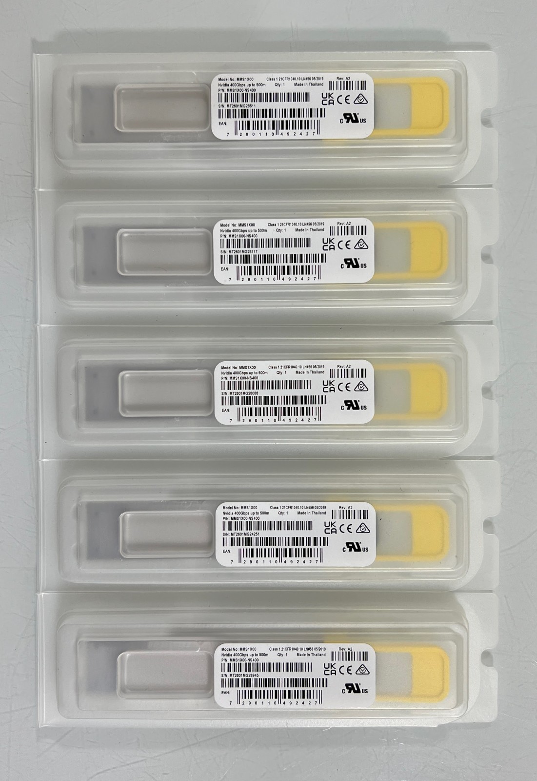 NVIDIA MMS1X00-NS400 400Gbps QSFP112 NDR Single Port Transceiver Module (NEW)
