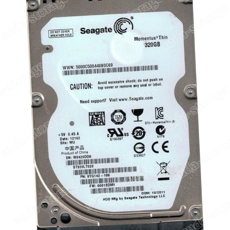 1PCS Seagate Momentus 320GB ST320LT020 5400RPM SATA 2.5" Laptop HDD Hard Disk D