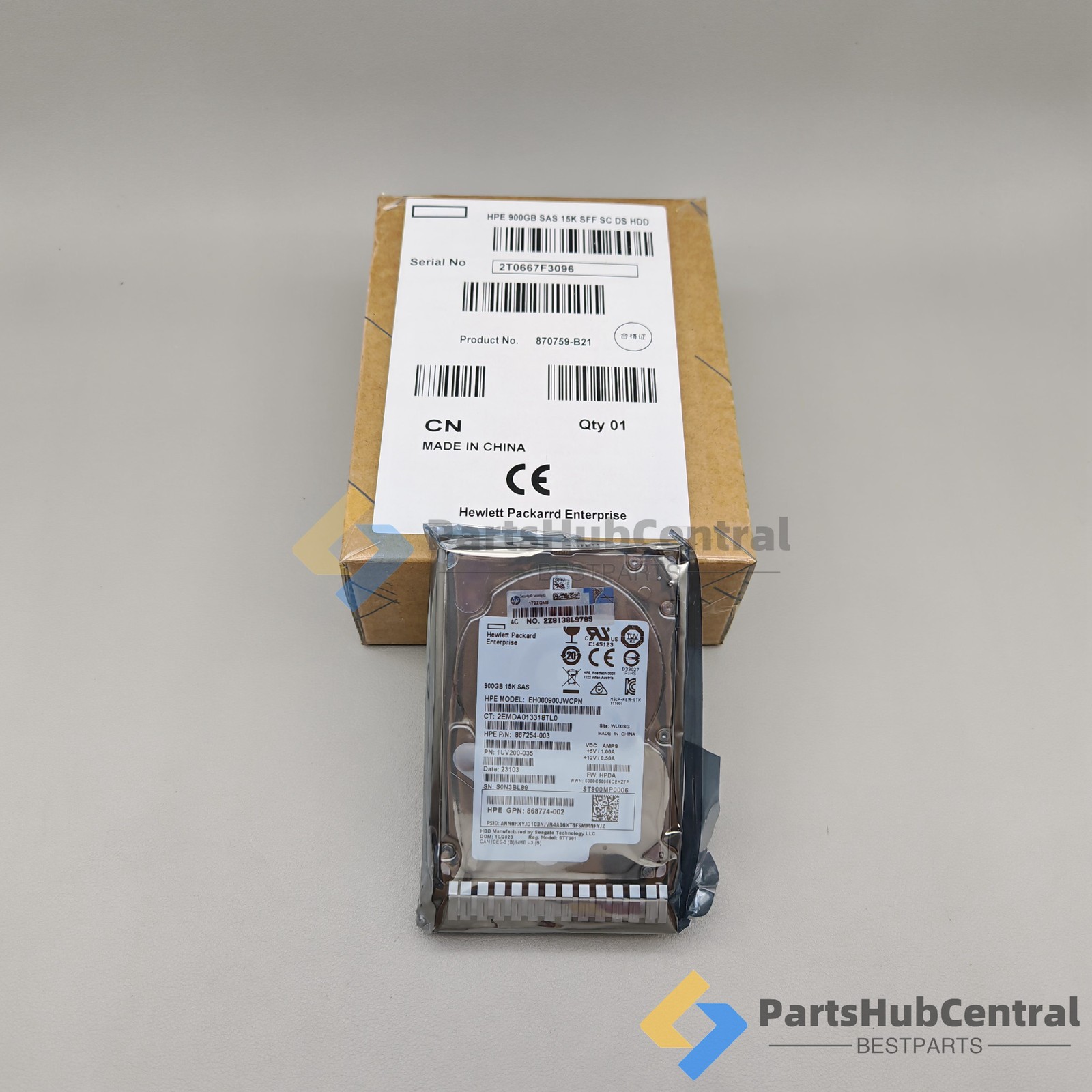870795-001 870759-B21 HPE 900GB 12G SAS 15K ENT 2.5" DS HDD Server  NEW