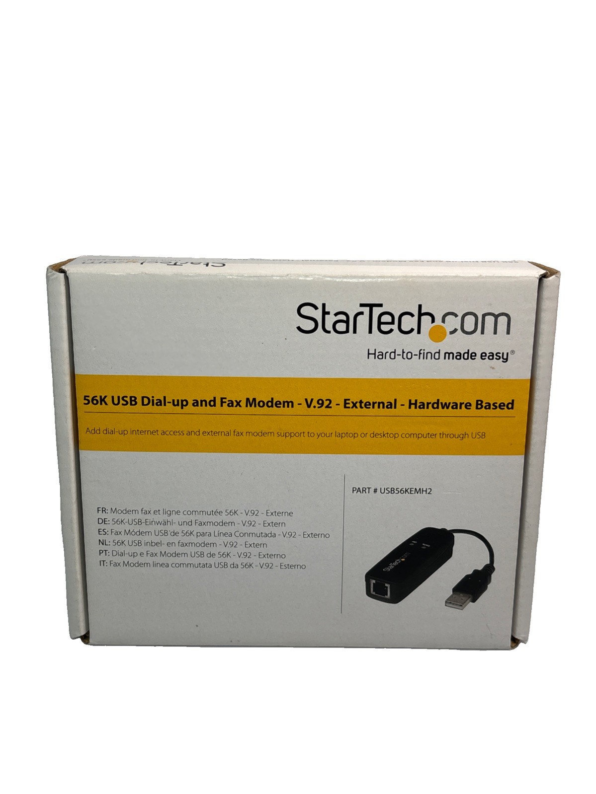 StarTech.com USB 2.0 Faxmodem 56K Externes DialUp V.92 Modem USB56KEMH2, NEU OVP