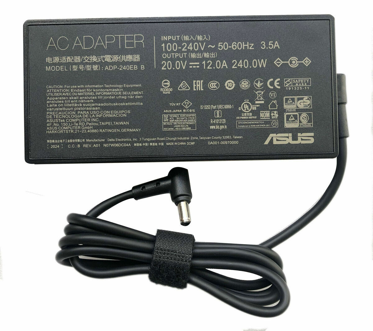 Original ASUS CHARGER 20V 12A 240W AC ROG GX551QS-HB013T GX551QR-HB027T 6.0MM