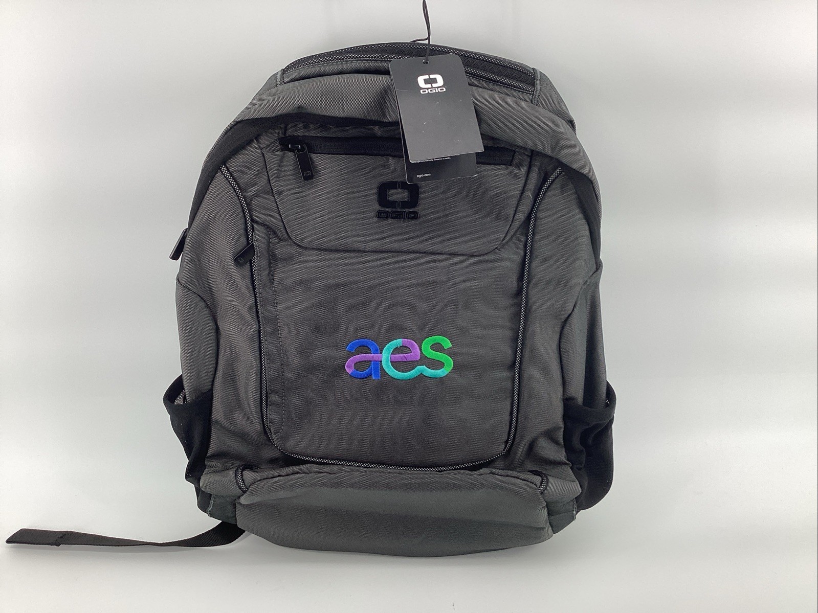 OGIO Range Pack Backpack Gray Black Laptop Tablet Multi Pocket Aes Logo