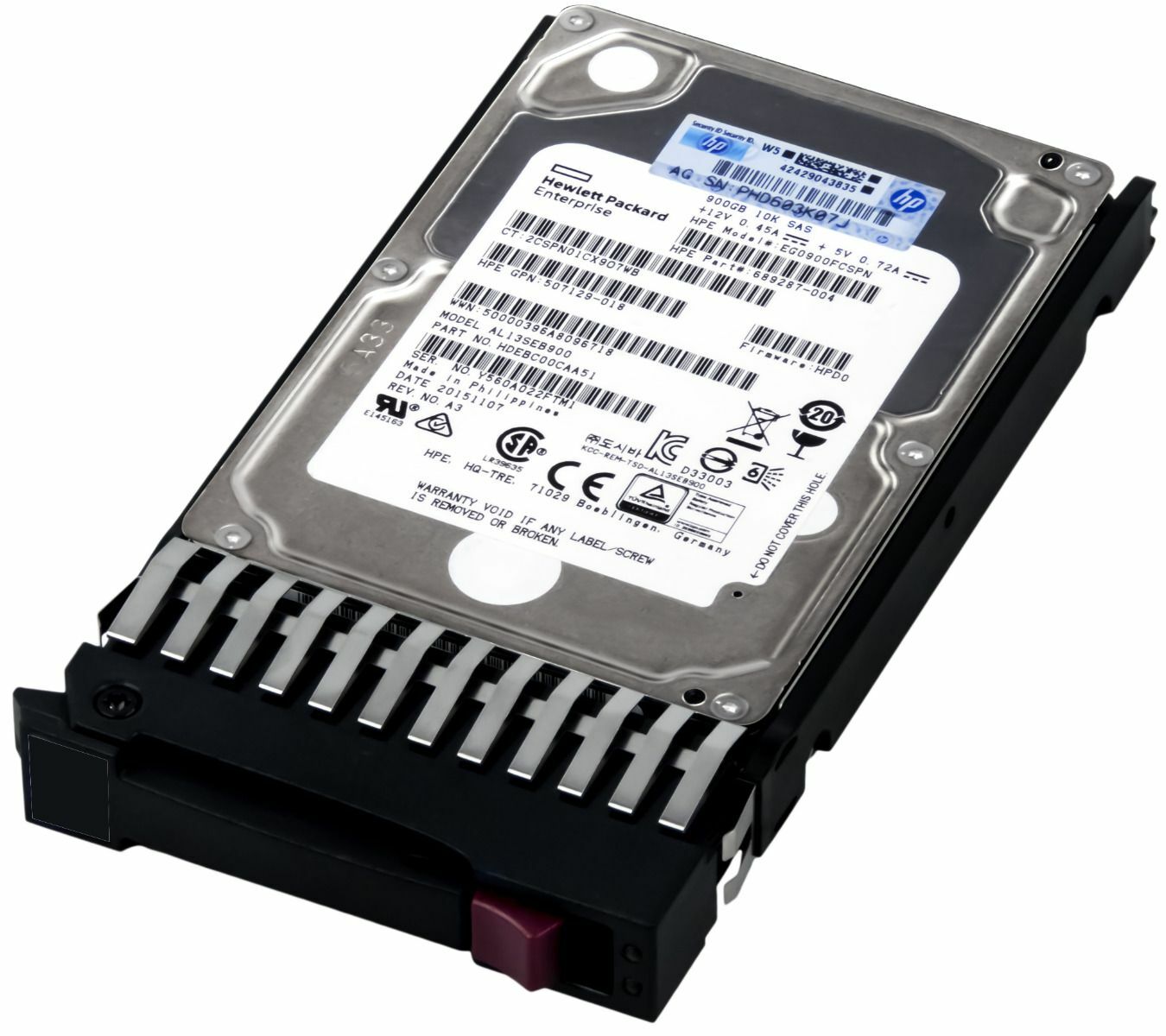 HARD DRIVE HP EG0900FCSPN 689287-004 900GB 10000RPM 64MB SAS-2 2.5'' inch