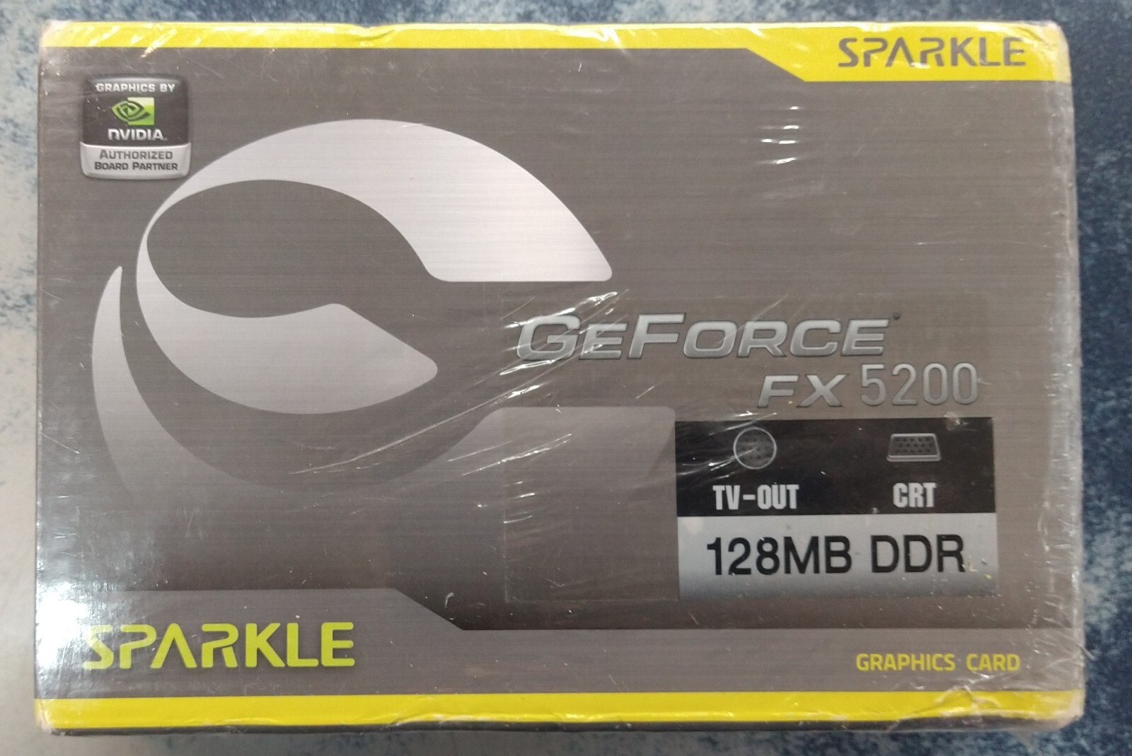 Sparkle GeForce FX 5200 tv-out CRT 128MB DDR Unopened/Untested AS-IS Box/Package