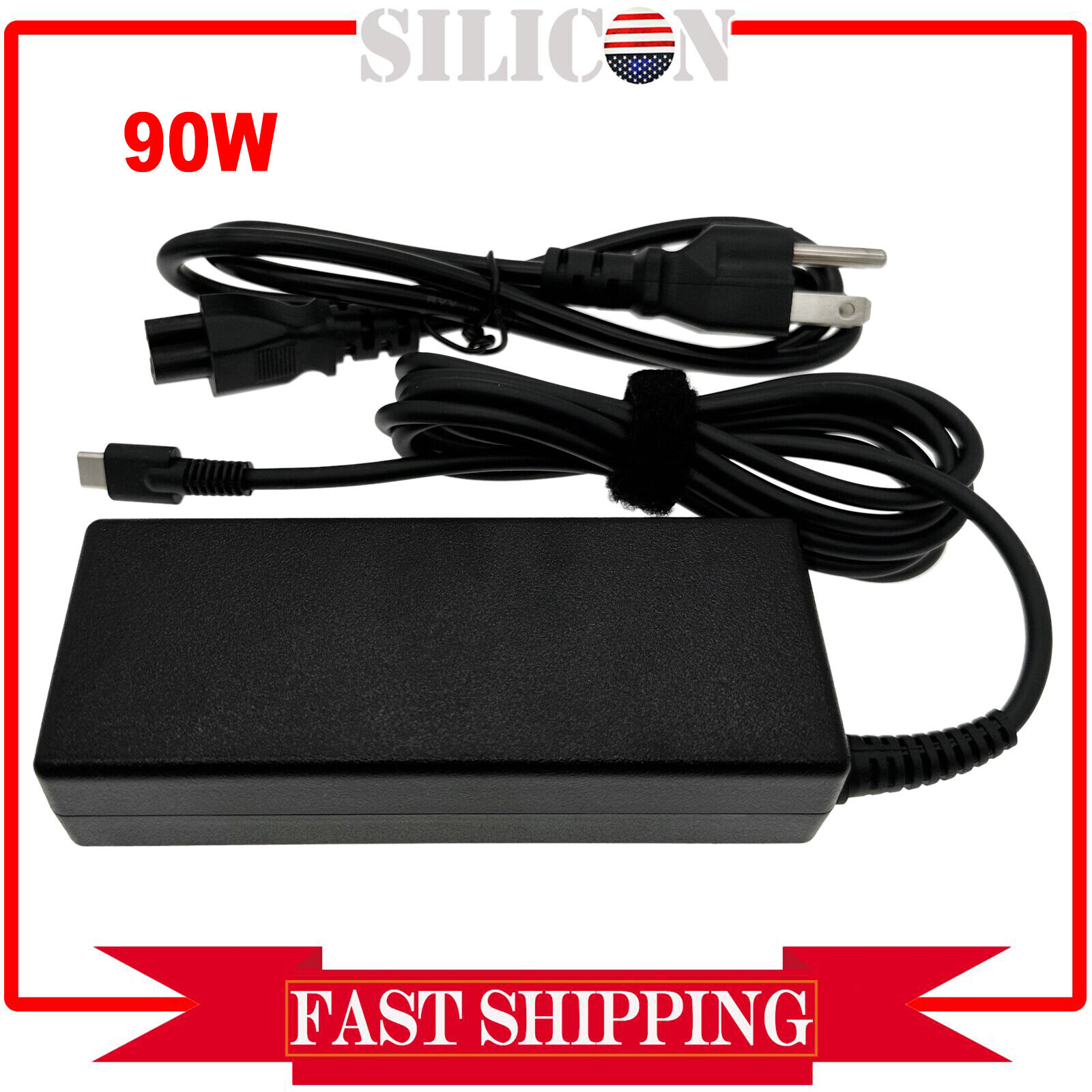 90W USB-C Type-C Laptop Adapter Power Charger for HP Envy 17t-cr0000 17-cr0797nr