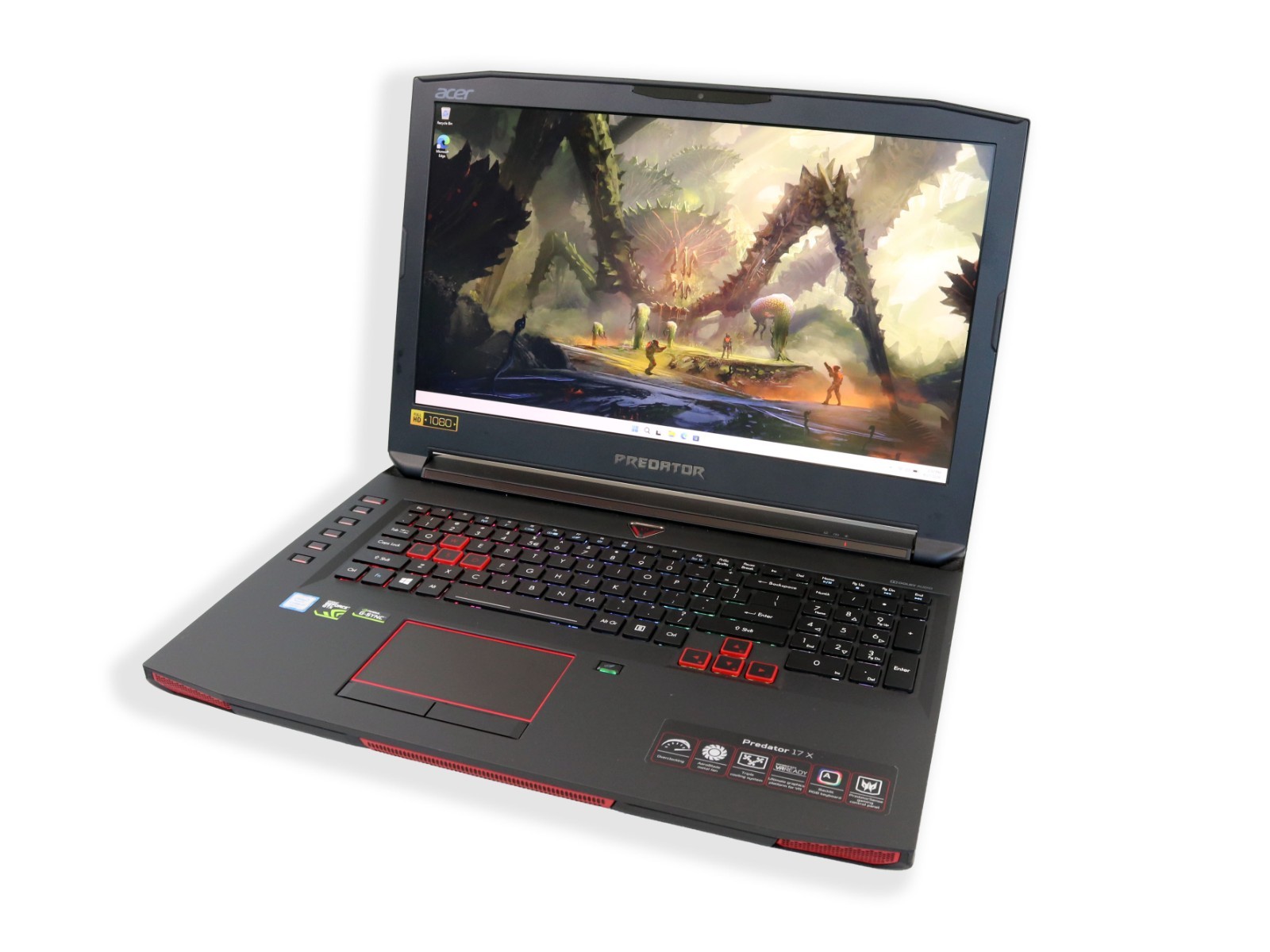 Acer Predator 17.3 GX-792 i7-7700HQ NVIDIA GTX 1080 16GB RAM 256GB SSD + 1TB HDD