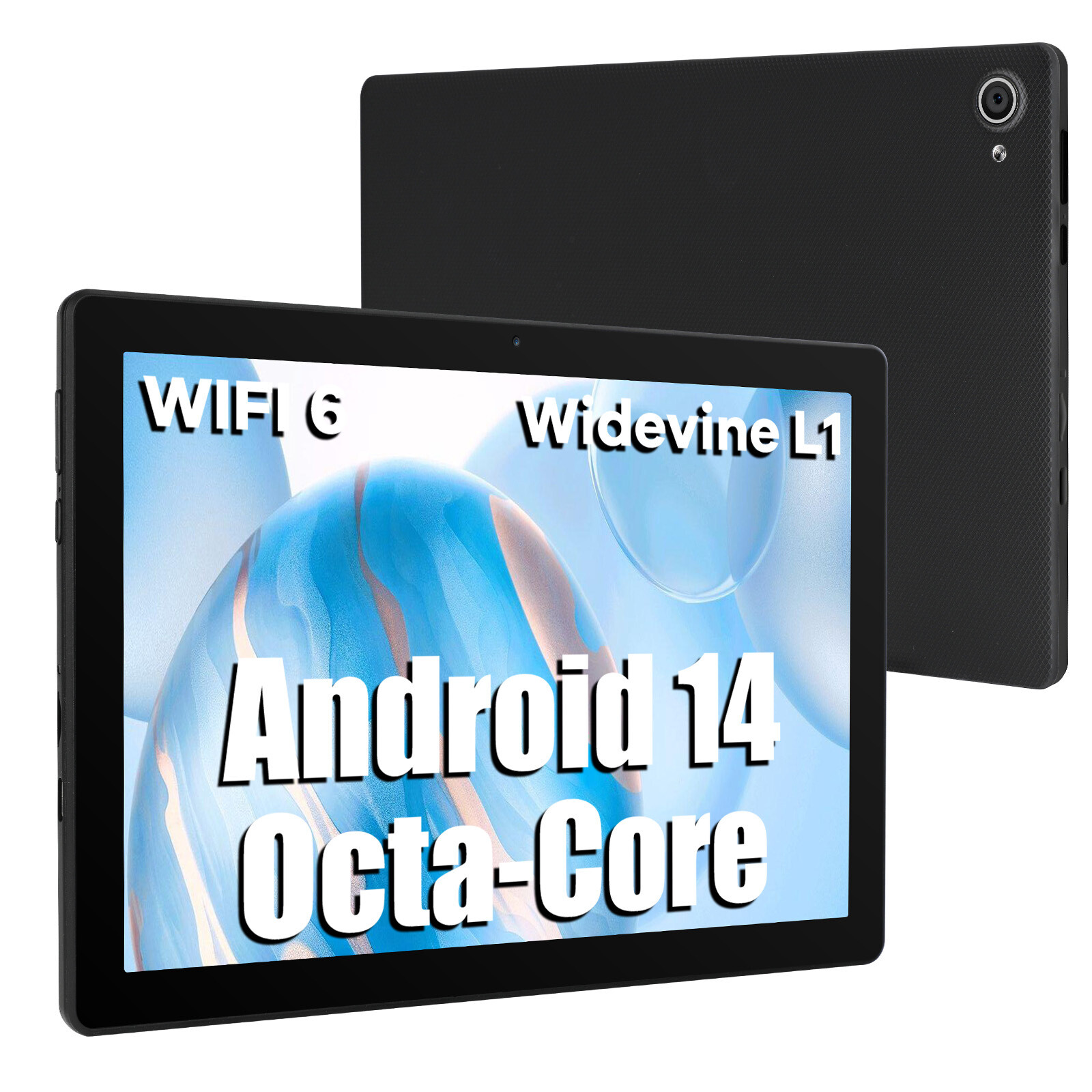 AEEZO 10'' Octa-Core Android14 Tablet 8+64GB Dual Camera Bluetooth WIFI