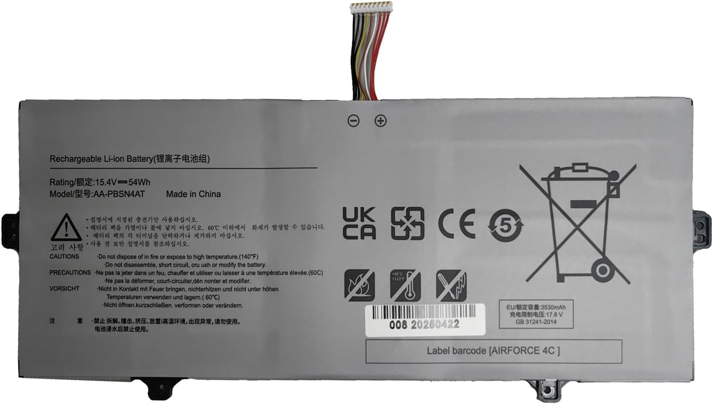 AA-PBSN4AT Laptop Battery Replacement for Samsung Galaxy Book NP750TDA-XD1US NP7