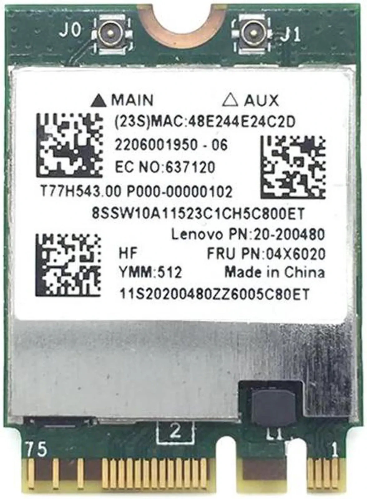 Lenovo IdeaPad 17.3” Y70-70 Genuine Laptop WiFi Wireless Card BCM94352Z 04X6020
