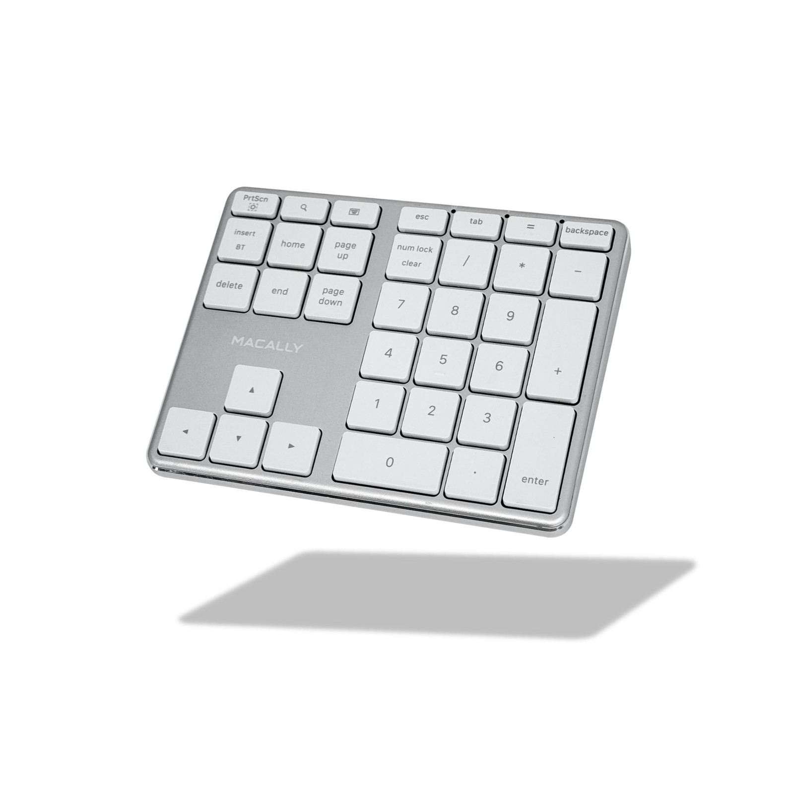 Macally Bluetooth Number Pad for Laptop - Rechargeable Wireless Numeric Keypa...