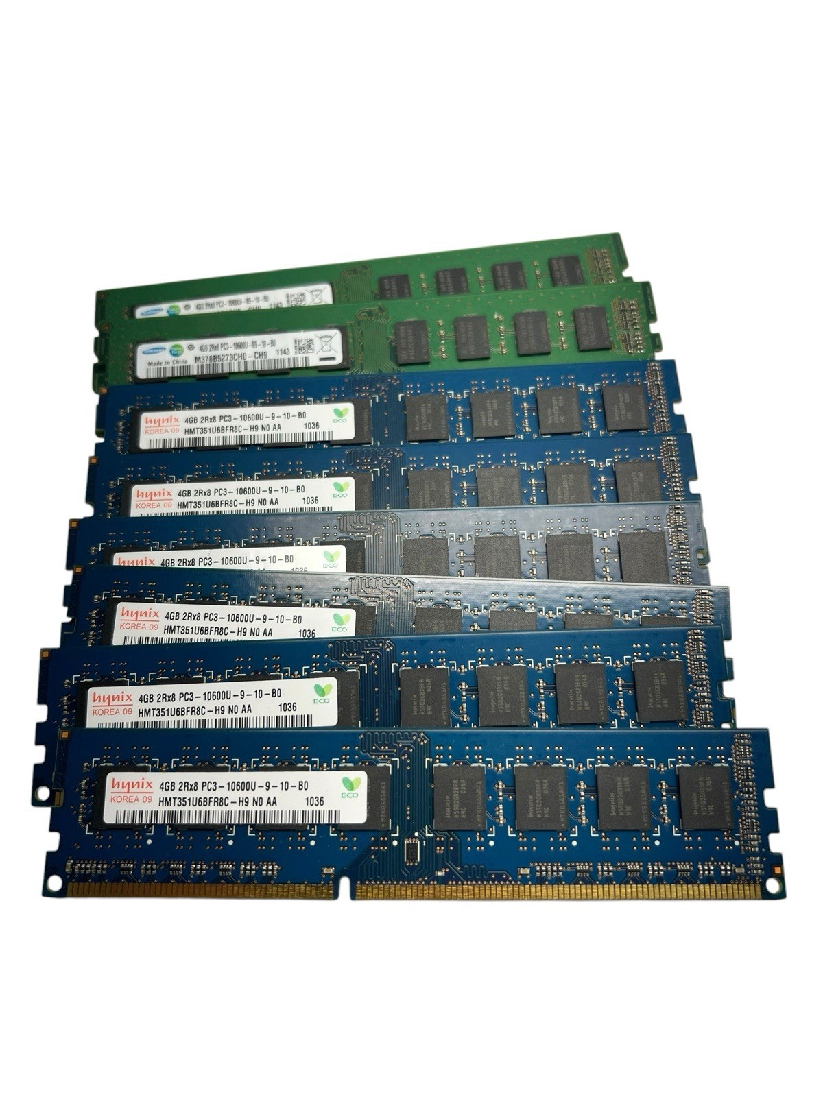 Lot of 8 4GB 2Rx8 PC3 Samsung M378B5273CH0 & Hynix HMT351U6BFR8C-H9 NO AA