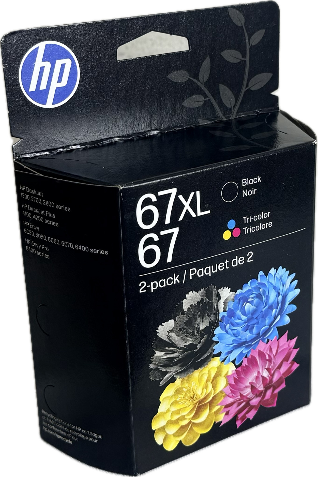 HP Original 67 XL Black / 67 Tri-Color Ink Cartridges EXP: 02/0028 (Sealed)