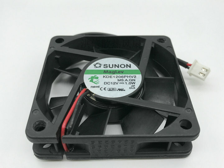 1 PCS SUNON Fan KDE1206PHV2 DC12V 1.0W 6015 6CM 2 Pin