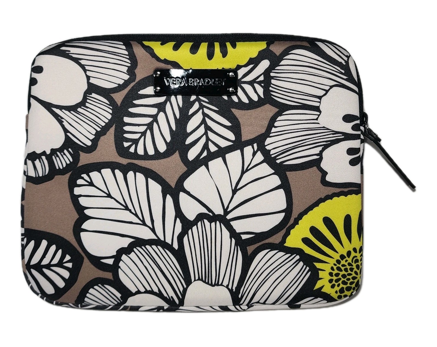 Vera Bradley Citron Neoprene Tablet Case Sleeve Ipad 10x8 Padded Zipper N29