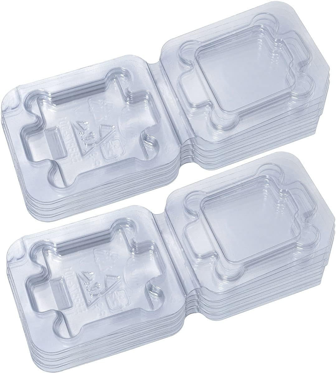 14Pcs Universal CPU Protection Box 5.5X6.5Cm Computer CPU Case Tray Flip Top Con