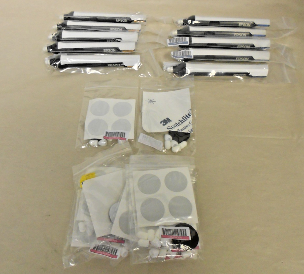 Epson Easy Interactive Pens ELPPN05 Blue & Orange NEW IN BAG LOT OF 5