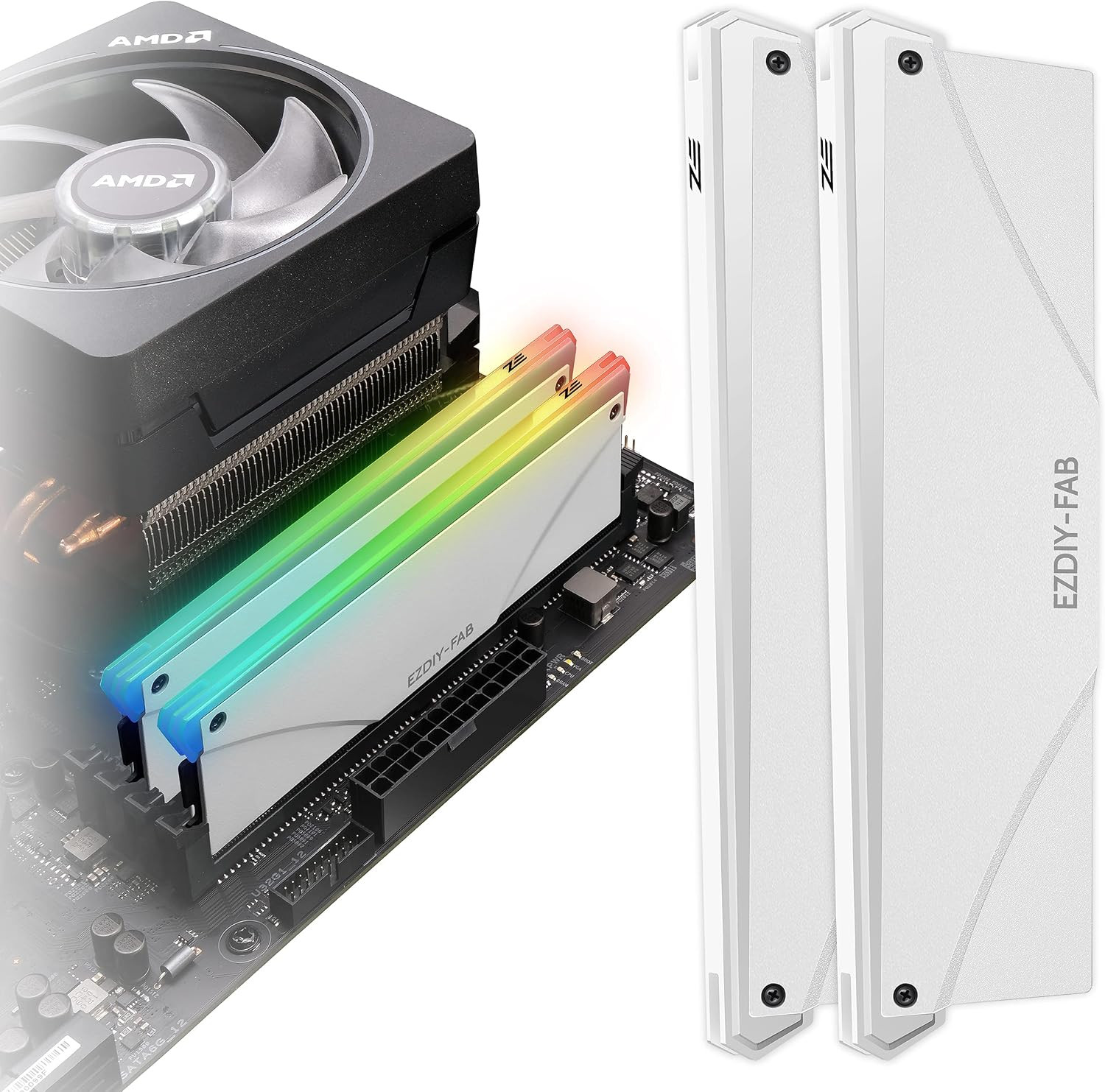 5V ARGB Memory RAM Cooler DDR Heatsink for DIY PC Game MOD DDR3 DDR4