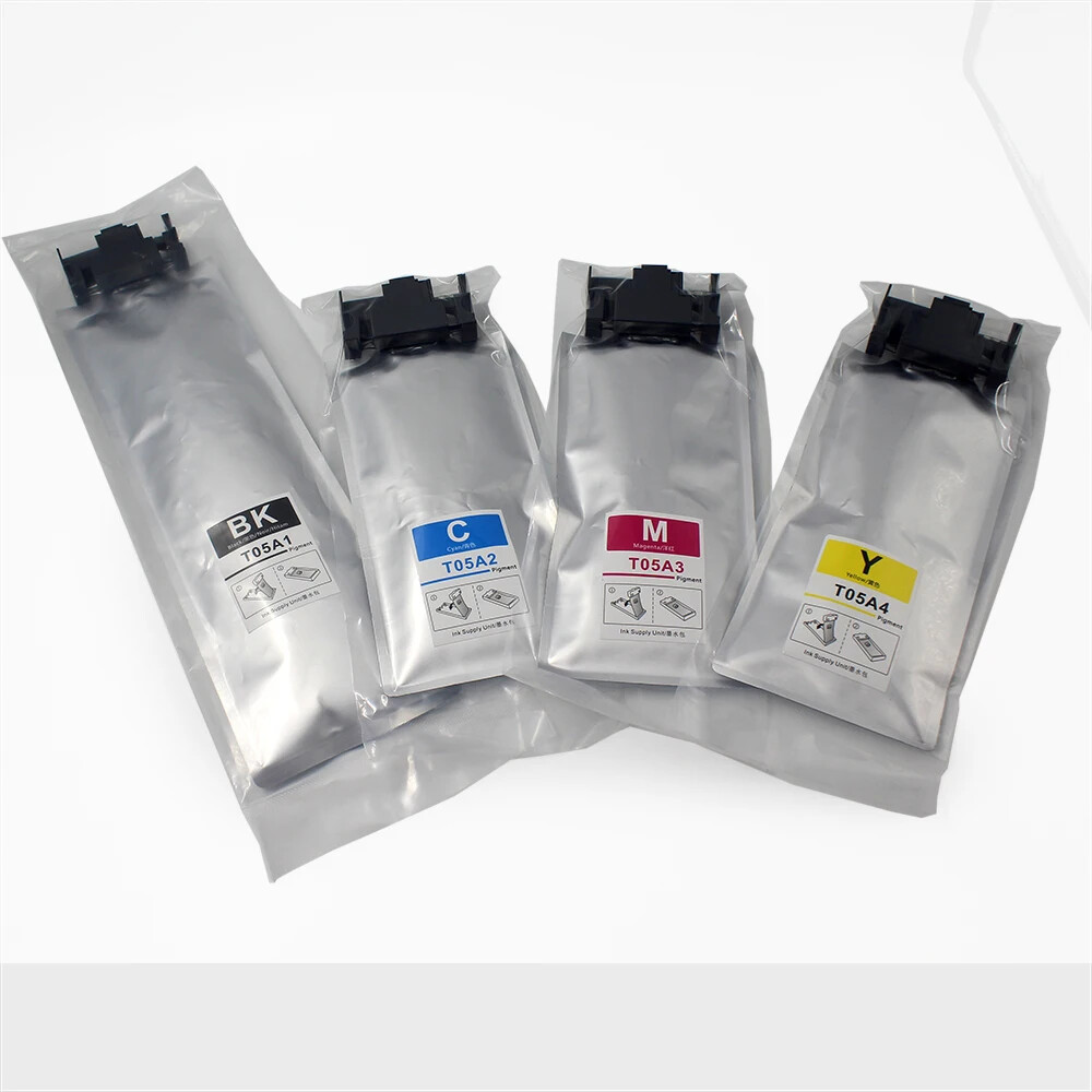 T05A1‑T05A4 Ink Bag Filled with Pigment Ink for Epson WF‑C879R & WF‑C878R