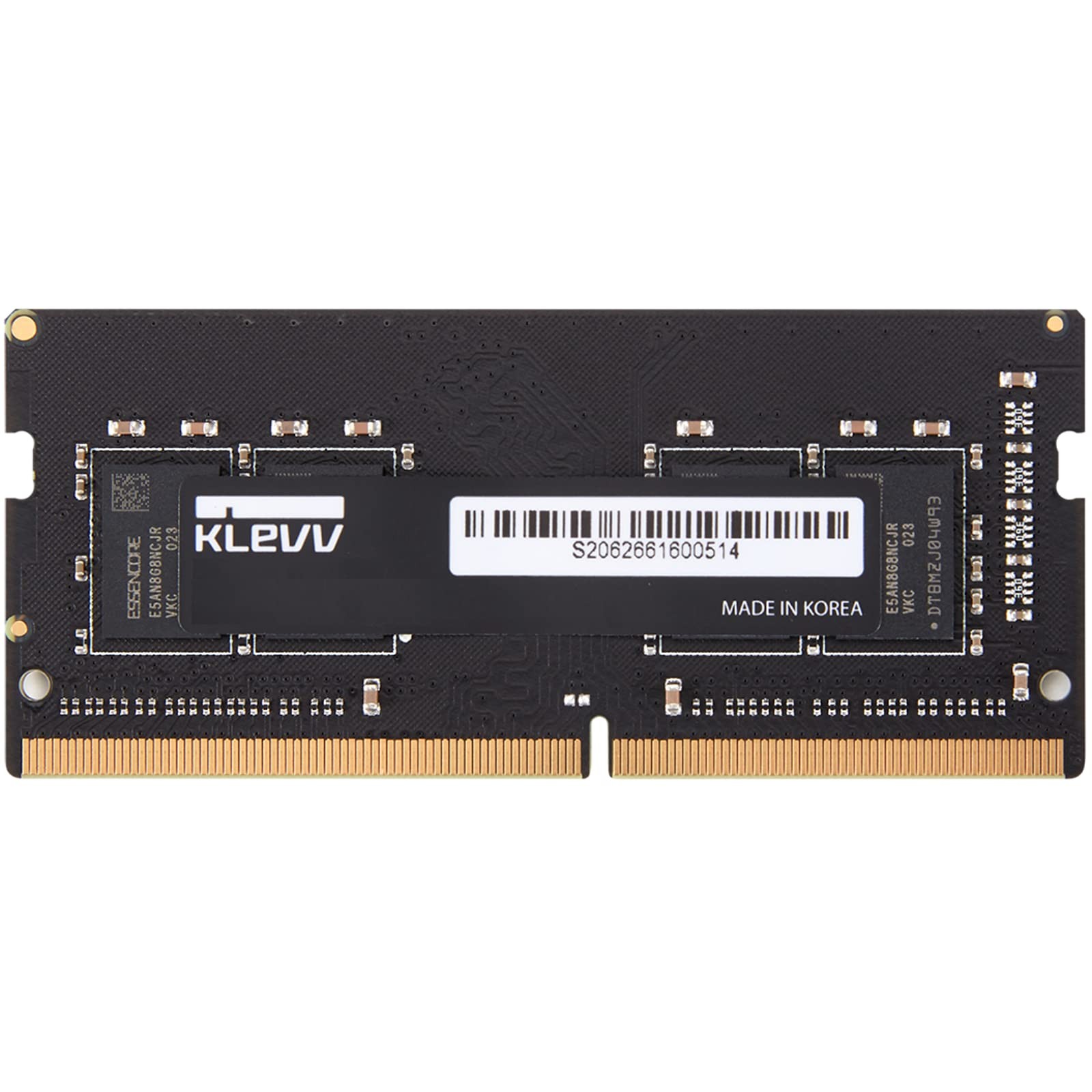 KLEVV DDR4 16GB (1x16GB) 3200MHz CL22 1.2V SODIMM (1 x 16GB), Black