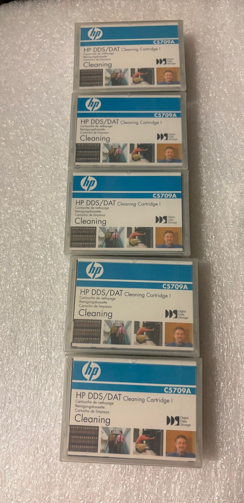 C5709A NEW HP DDS/DAT CleaningCartridge DAT72 DDS4 DDS3 Drives 9164-0341 (5 PK)
