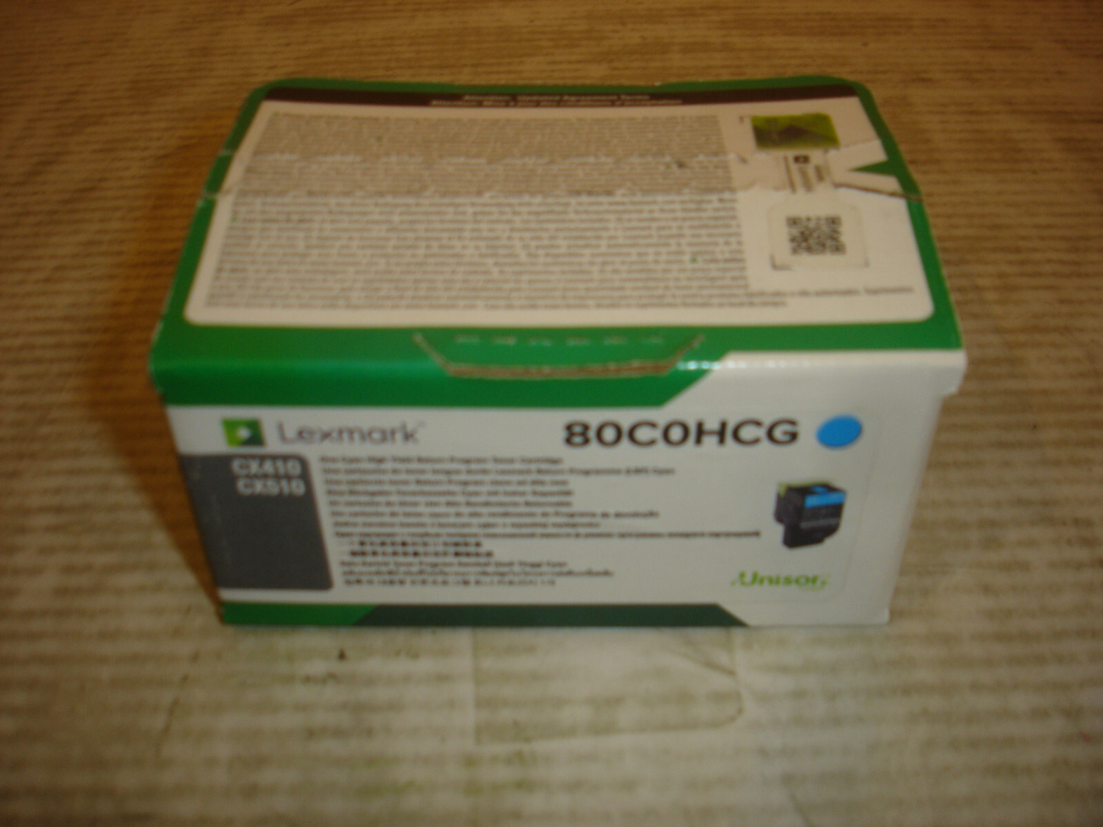 Lexmark CX410/CX510 Cyan High Yld Return Program Toner Cartridge 80C0HCG,80C1HC0
