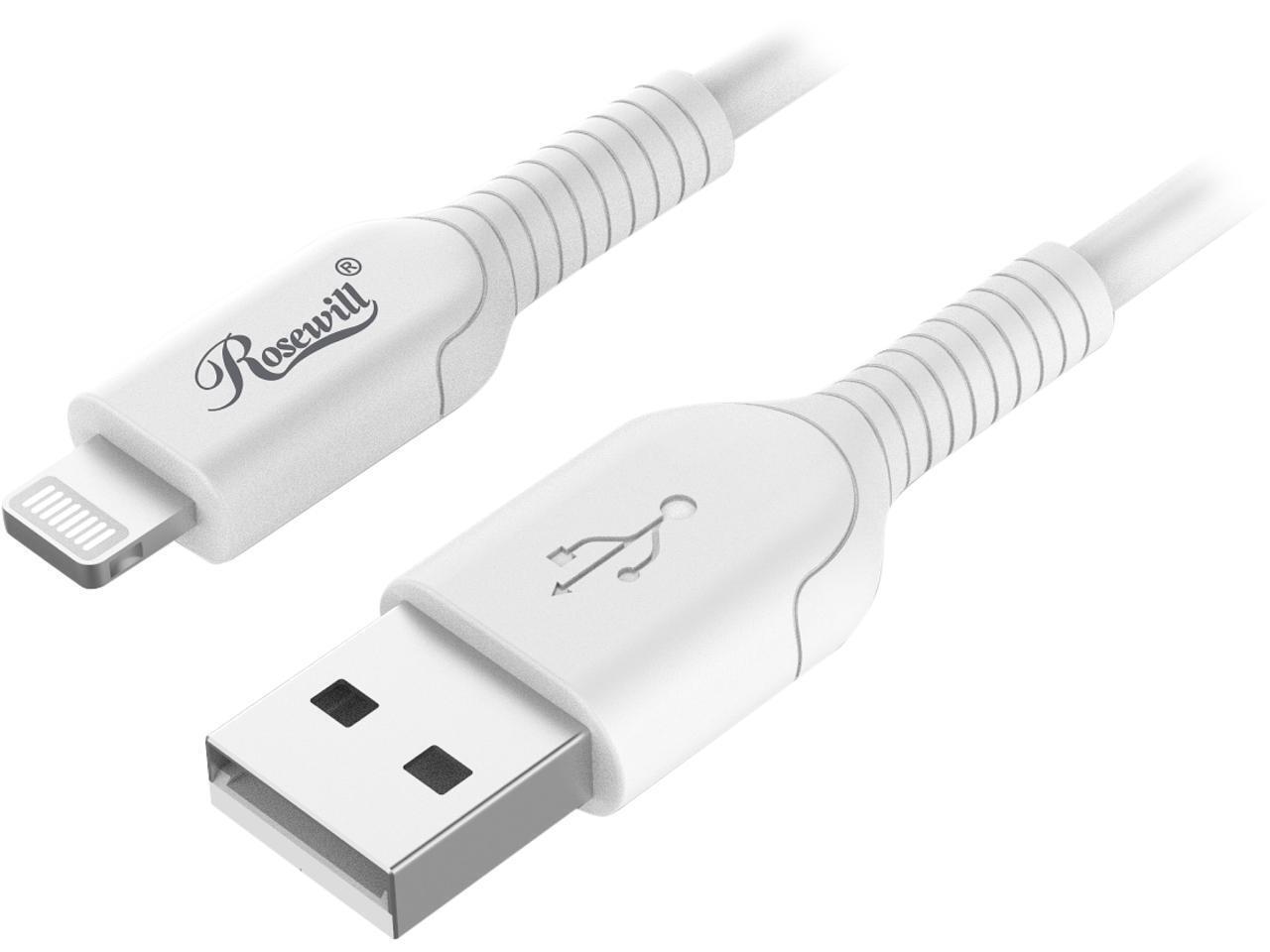 Rosewill iPhone Fast Charger Cable, USB-A to Lightning Cable, MFi Certified, for