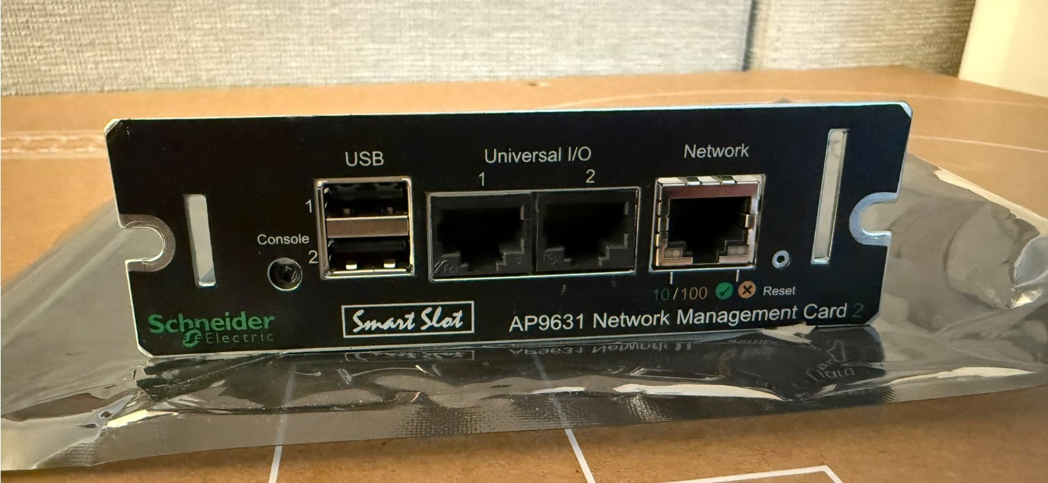 NEW Schneider APC AP9631 UPS Environmental Monitoring Network Management Card 2