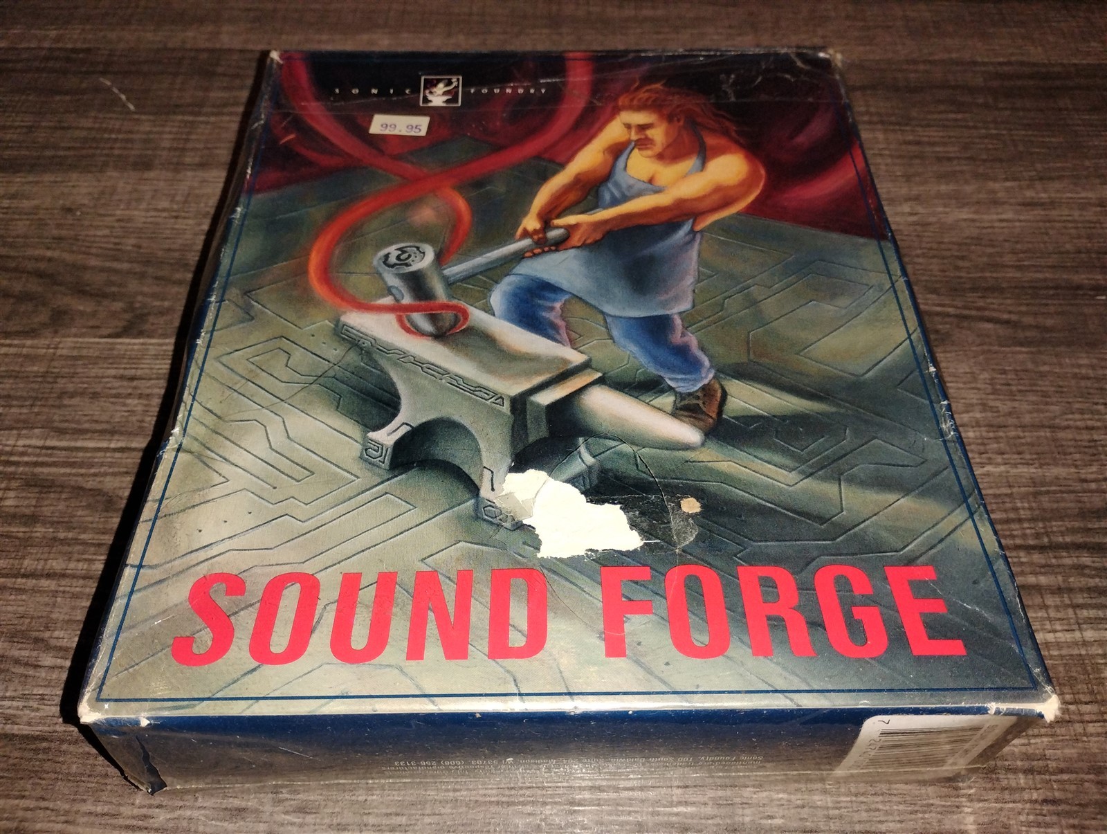 Sonic Foundry Sound Forge XP PC 3.5" Floppy Disk In Big Box 1995 for Windows 3.1